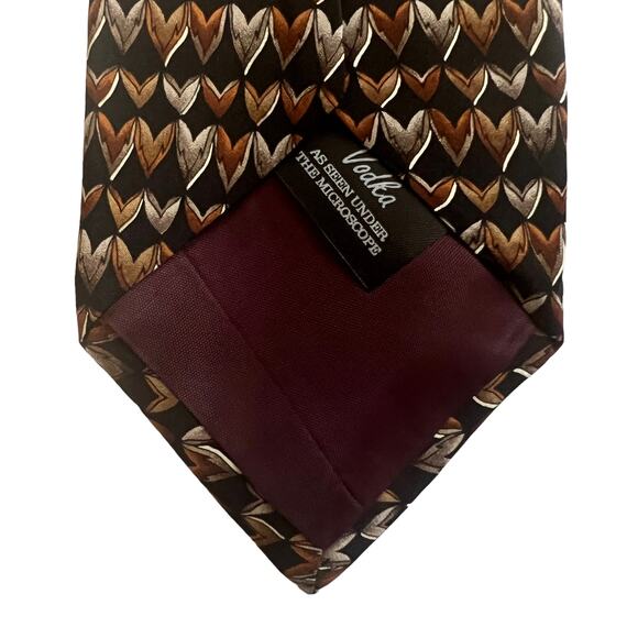 Cocktail Collection Vodka As Seen Under the Microscope Black Brown Geometric Tie - Picture 6 of 8